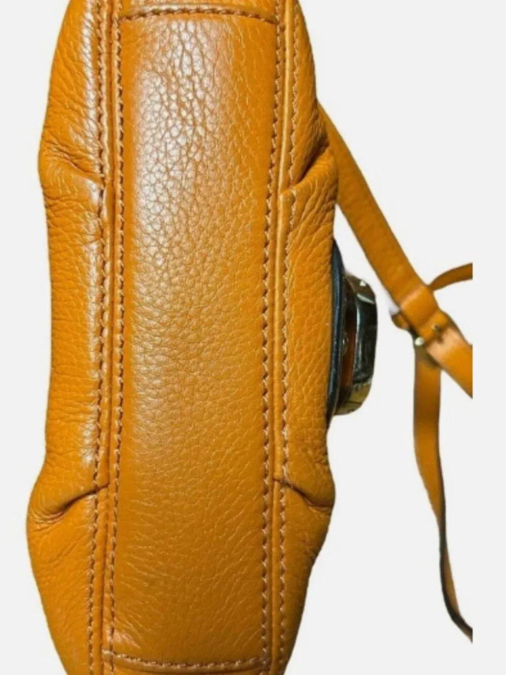 VINTAGE MICHAEL KORS CHARLTON PUMPKIN ORANGE SUPER SOFT LEATHER CROSSBODY PURSE